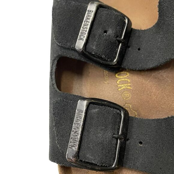 Birkenstock Black Arizona Footbed Sandals SIZE 38 = USA SIZE 7 – SIZE 7.5 - Picture 3 of 6